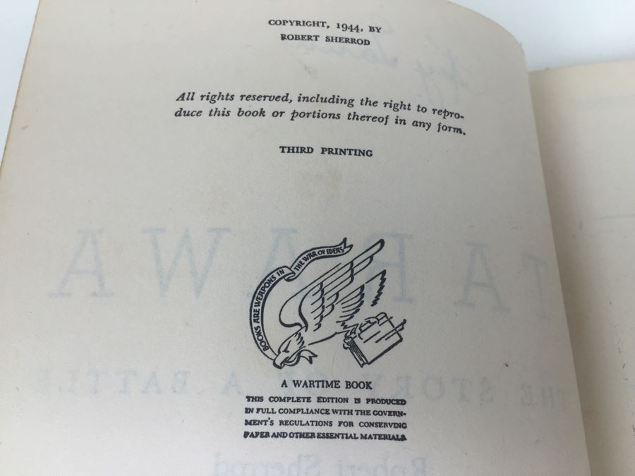 Tarawa The Story Of A Battle Book By Robert Sherrod With Personal Notes From U.S.N. M.D. Gann That Served Wounded Warriors In This Battle [Photo 16]