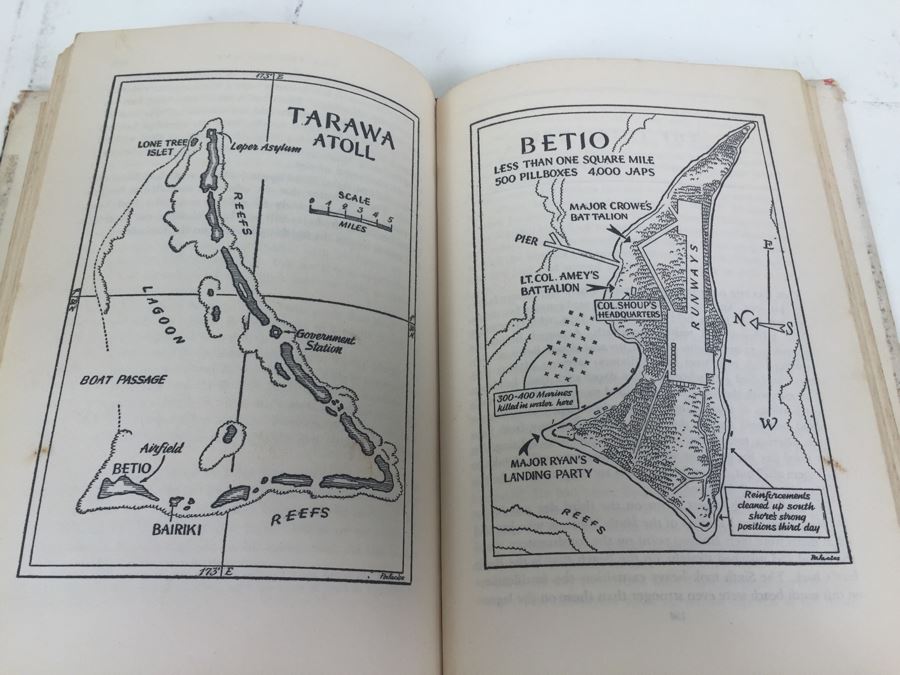 Tarawa The Story Of A Battle Book By Robert Sherrod With Personal Notes From U.S.N. M.D. Gann That Served Wounded Warriors In This Battle [Photo 30]