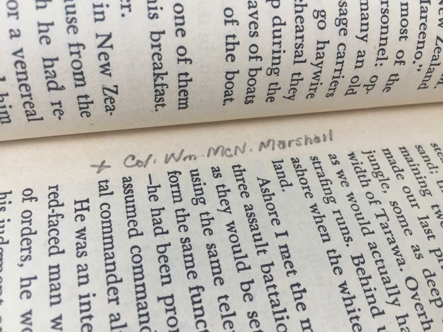Tarawa The Story Of A Battle Book By Robert Sherrod With Personal Notes From U.S.N. M.D. Gann That Served Wounded Warriors In This Battle [Photo 27]