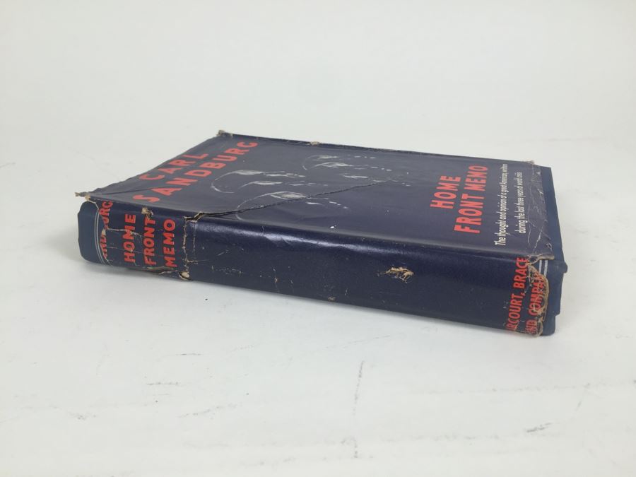 Home Front Memo Carl Sandburg First Edition Book 1943 1942 [Photo 6]