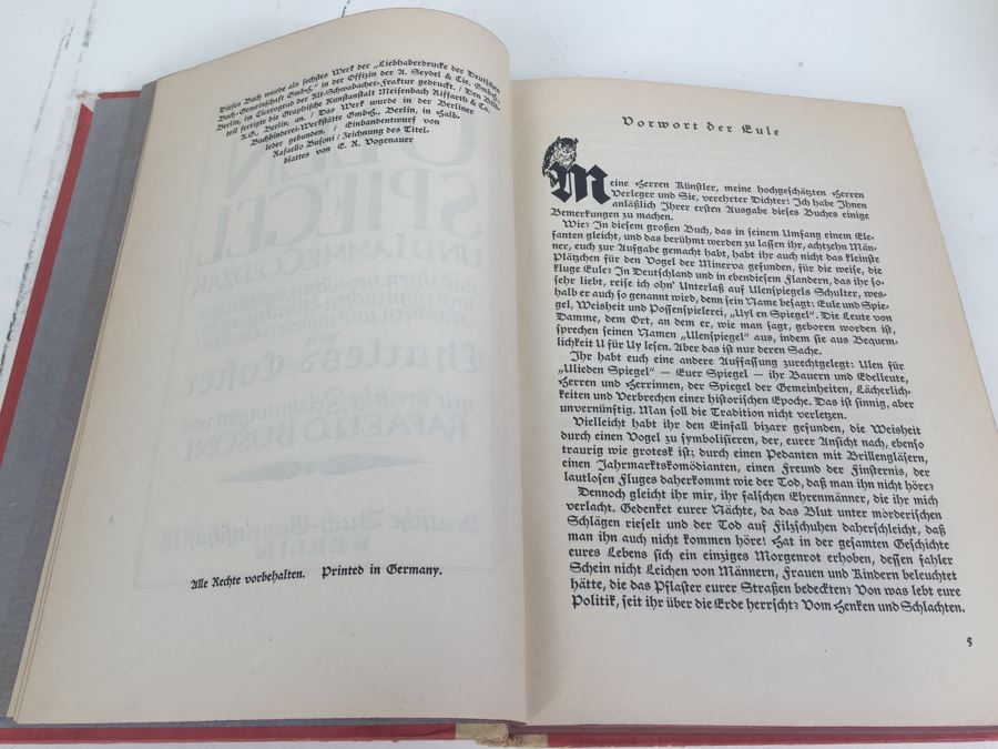 Large Format Ulenspiegel Und Lamme Goedzak Charles De Coster Deutsche Buch-Gemeinschaft DBG In German Text [Photo 3]