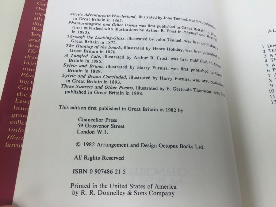 The Complete Illustrated Works Of Lewis Carroll 1982 [Photo 7]