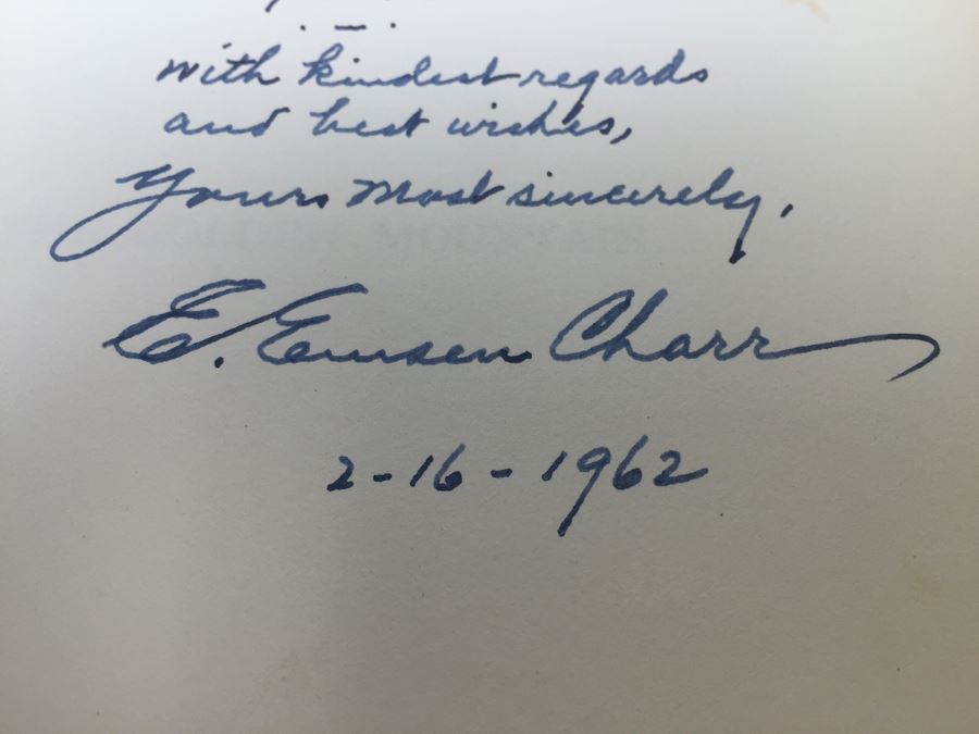 The Golden Mountain By Easurk Emsen Charr Book Signed By Author 1961 [Photo 5]