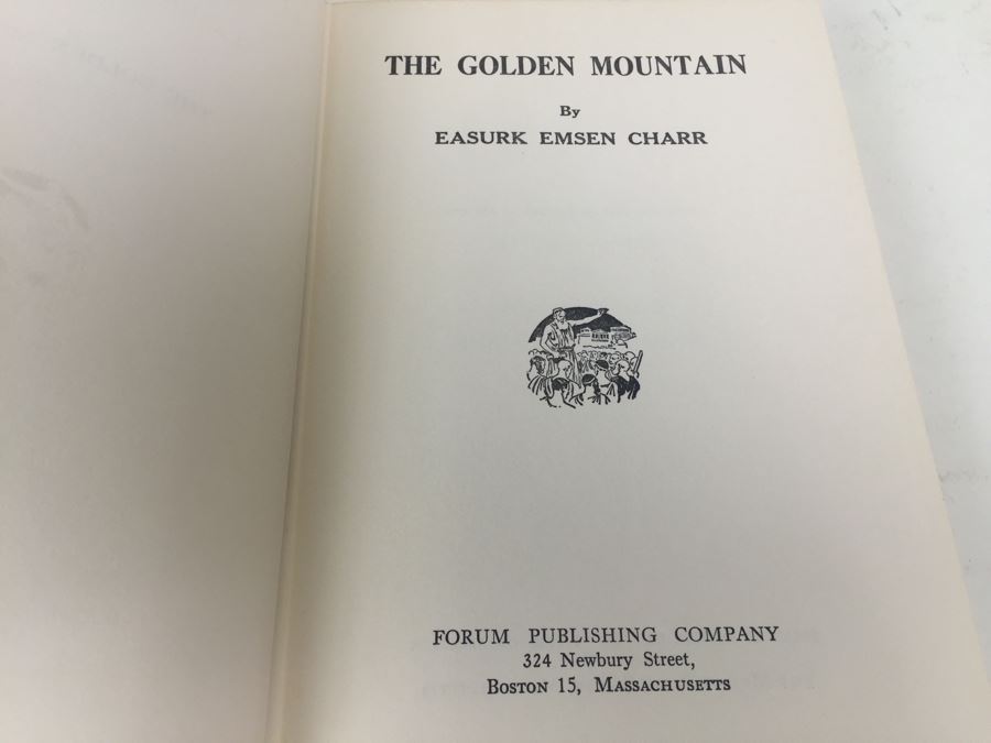 The Golden Mountain By Easurk Emsen Charr Book Signed By Author 1961 [Photo 3]