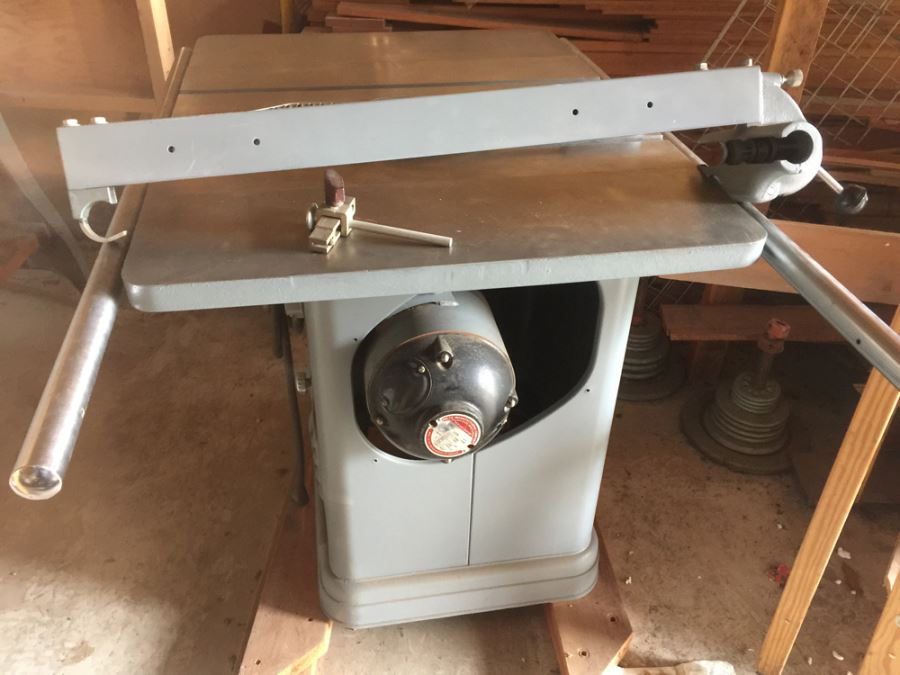 Art Deco Industrial Delta Unisaw Table Saw From Delta Mfg Co. Milwaukee, WI U.S.A.