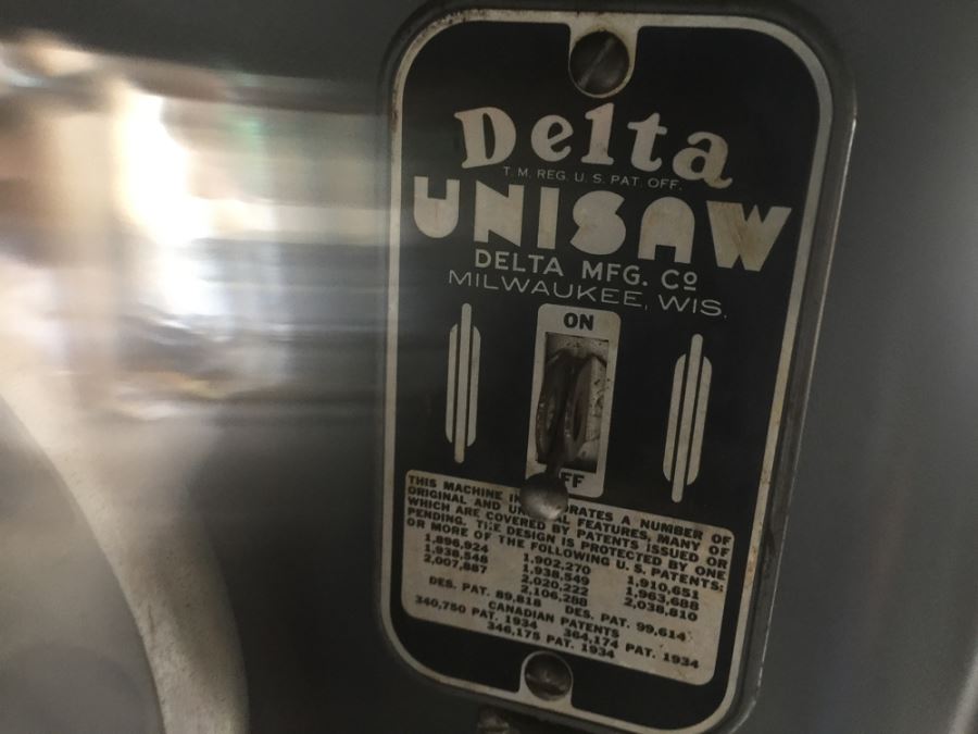 Art Deco Industrial Delta Unisaw Table Saw From Delta Mfg Co. Milwaukee, WI U.S.A. [Photo 5]