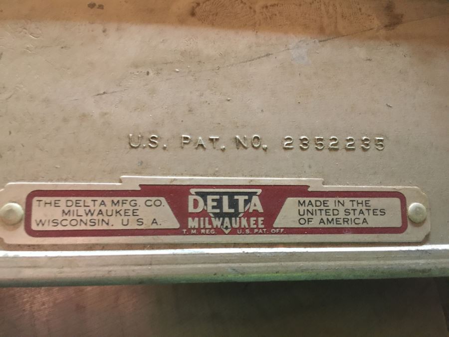 Art Deco Industrial Delta Unisaw Table Saw From Delta Mfg Co. Milwaukee, WI U.S.A. [Photo 7]