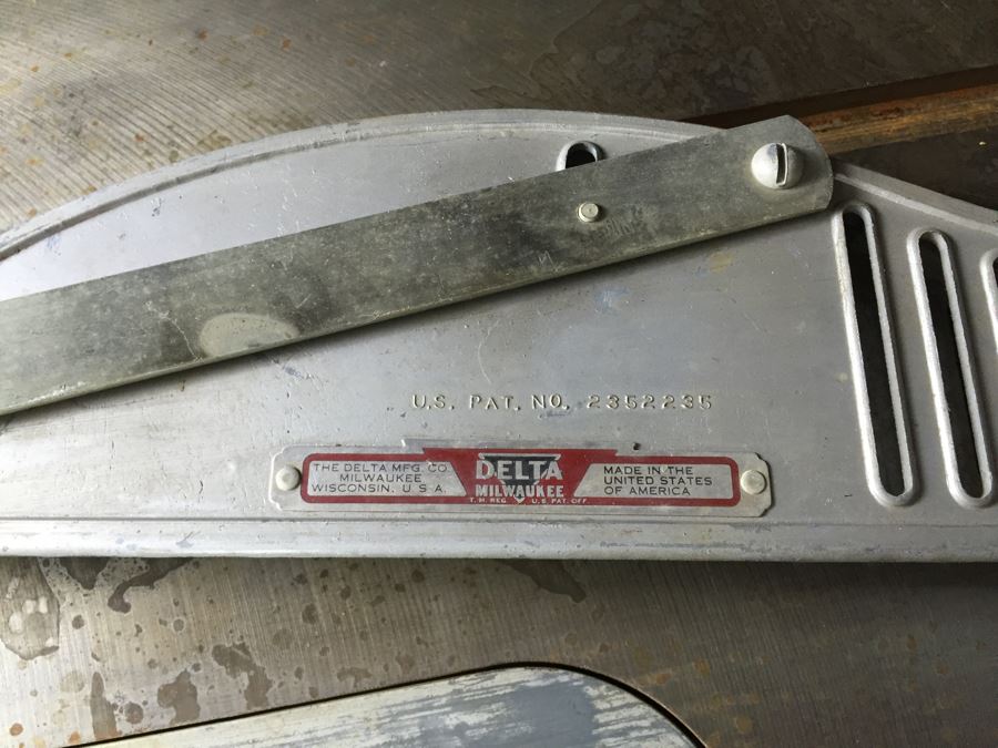 Art Deco Industrial Delta Unisaw Table Saw From Delta Mfg Co. Milwaukee, WI U.S.A. [Photo 26]
