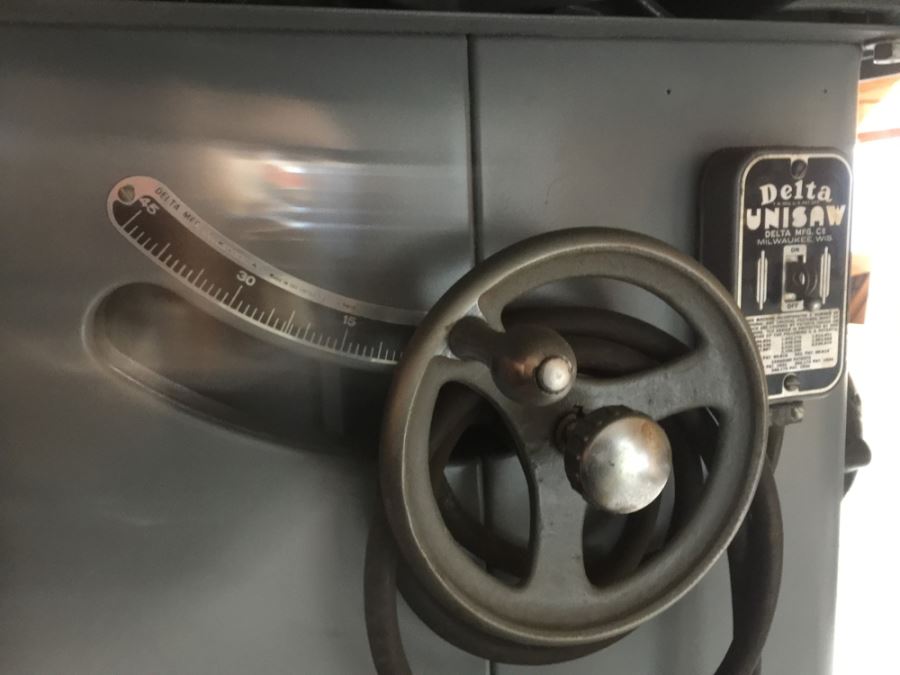 Art Deco Industrial Delta Unisaw Table Saw From Delta Mfg Co. Milwaukee, WI U.S.A. [Photo 2]