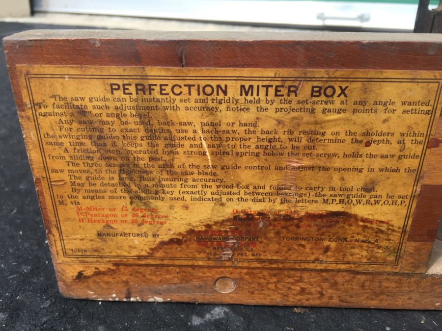 Vintage Union Hardware 45 Degree Perfection Miter Box Made In U.S.A. [Photo 3]