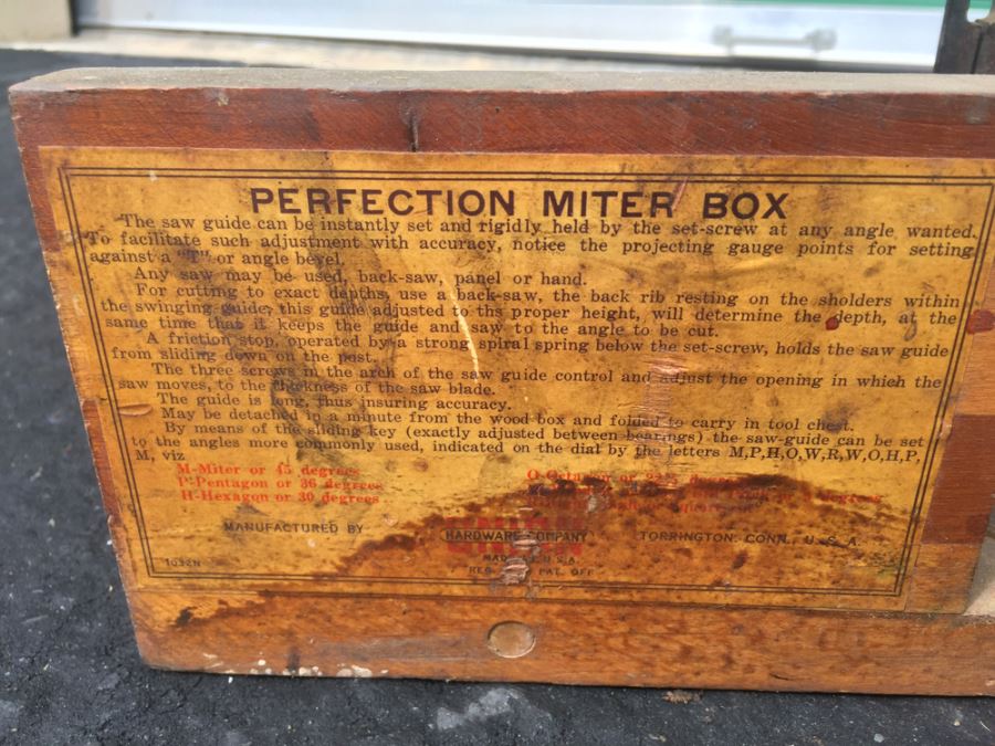 Vintage Union Hardware 45 Degree Perfection Miter Box Made In U.S.A. [Photo 4]