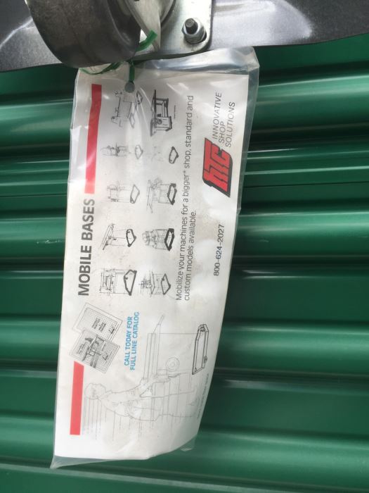 HTC Innovative Shop Solutions Metal Mobile Base Dolly Model HSO-152 New With Tags [Photo 3]