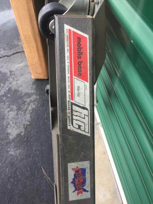 HTC Innovative Shop Solutions Metal Mobile Base Dolly Model HSO-152 New With Tags [Photo 7]