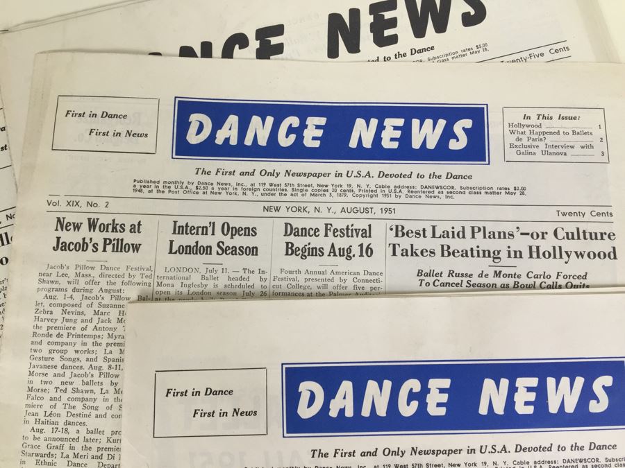 Signed Vera-Ellen Photograph, The Dance Book By John Martin, Merle Armitage Dance Memoranda Book, Artists Of The Dance Book By Lillian Moore And Dance News [Photo 30]