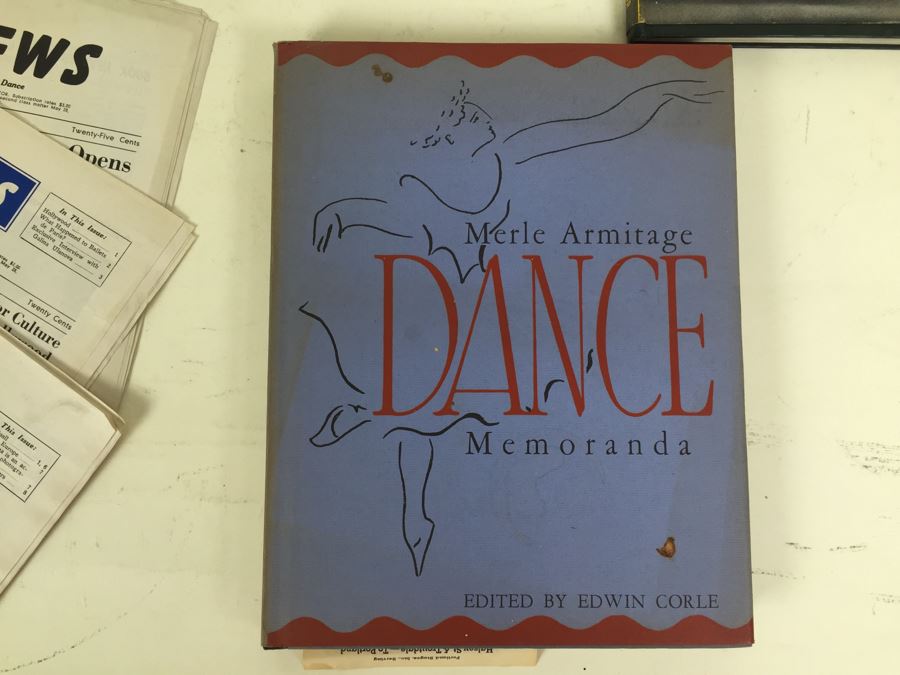 Signed Vera-Ellen Photograph, The Dance Book By John Martin, Merle Armitage Dance Memoranda Book, Artists Of The Dance Book By Lillian Moore And Dance News [Photo 2]