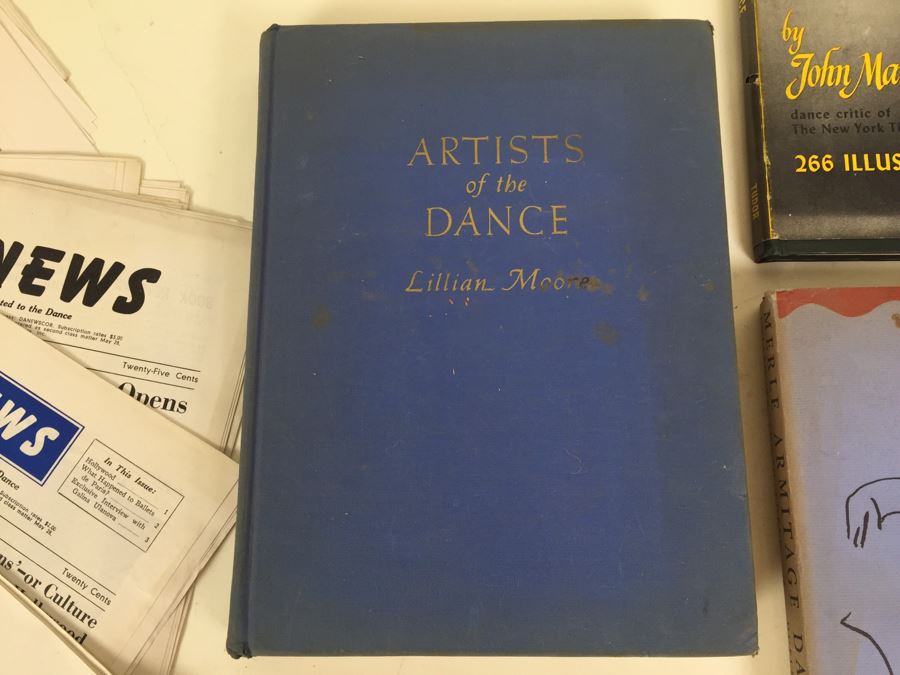 Signed Vera-Ellen Photograph, The Dance Book By John Martin, Merle Armitage Dance Memoranda Book, Artists Of The Dance Book By Lillian Moore And Dance News [Photo 8]