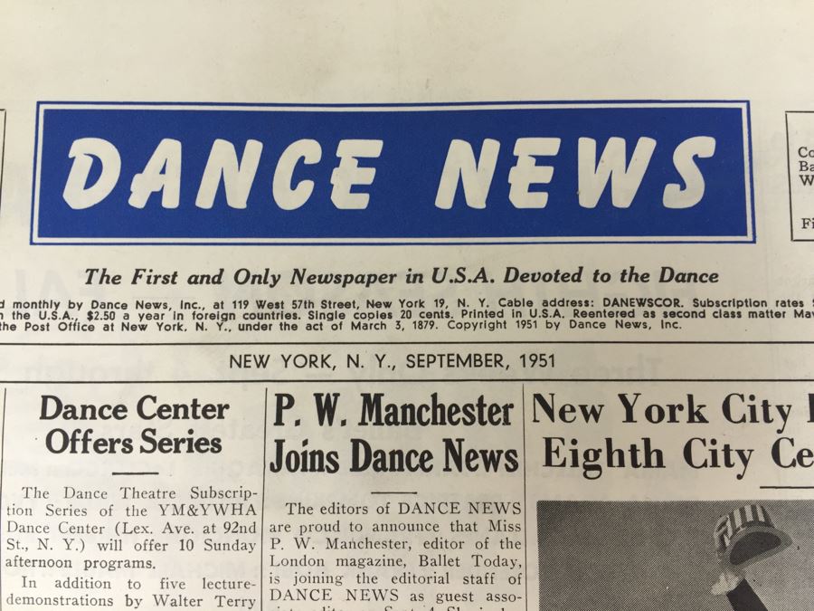 Signed Vera-Ellen Photograph, The Dance Book By John Martin, Merle Armitage Dance Memoranda Book, Artists Of The Dance Book By Lillian Moore And Dance News [Photo 29]