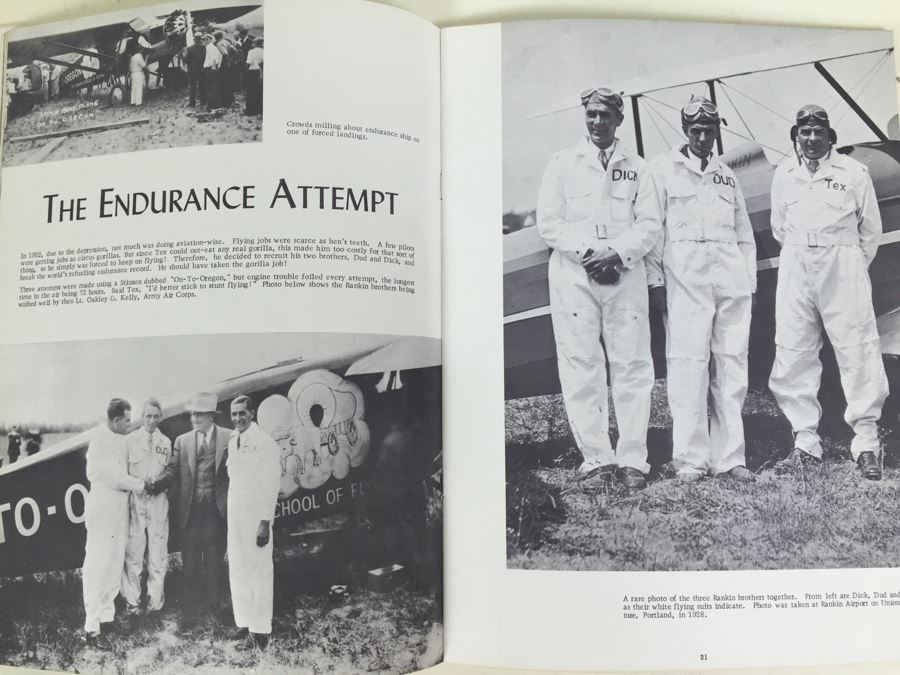 America's Famous Fliers A Pictorial History Tex Rankin Signed By Walt Bohrer [Photo 10]