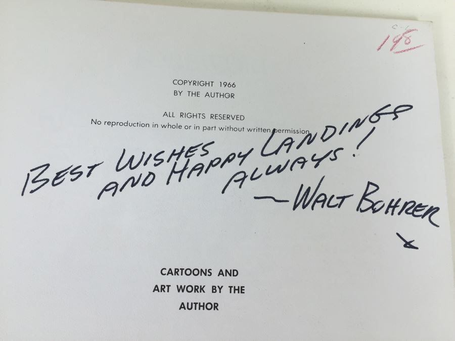 America's Famous Fliers A Pictorial History Tex Rankin Signed By Walt Bohrer [Photo 2]