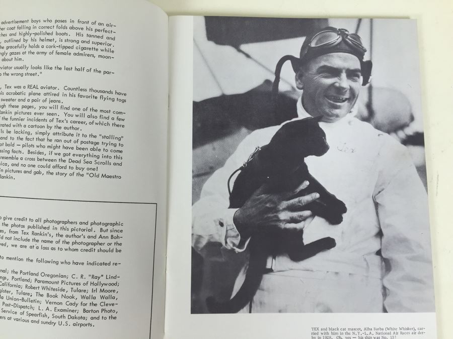 America's Famous Fliers A Pictorial History Tex Rankin Signed By Walt Bohrer [Photo 8]