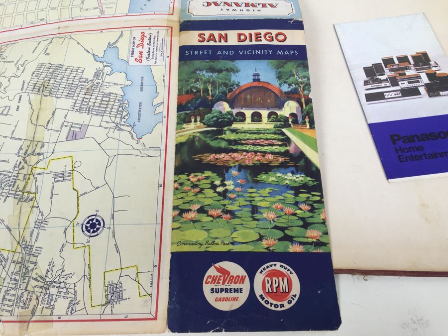 The New Reference Atlas Of The World C. S. Hammond & Company 1922 And Vintage Chevron Street Map Of San Diego [Photo 3]