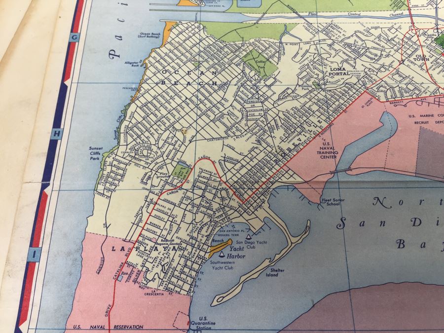 The New Reference Atlas Of The World C. S. Hammond & Company 1922 And Vintage Chevron Street Map Of San Diego [Photo 14]