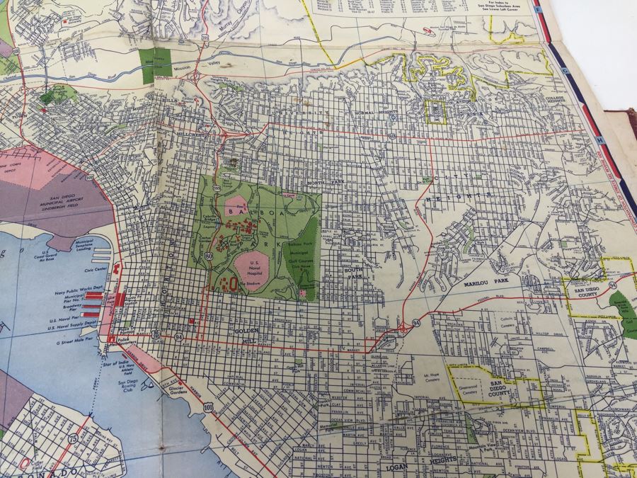 The New Reference Atlas Of The World C. S. Hammond & Company 1922 And Vintage Chevron Street Map Of San Diego [Photo 15]