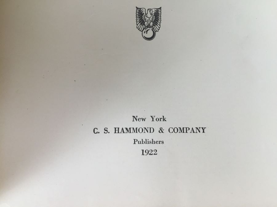The New Reference Atlas Of The World C. S. Hammond & Company 1922 And Vintage Chevron Street Map Of San Diego [Photo 6]
