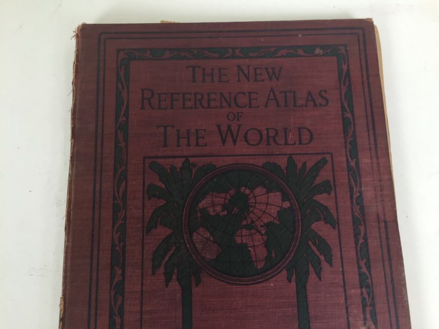The New Reference Atlas Of The World C. S. Hammond & Company 1922 And Vintage Chevron Street Map Of San Diego [Photo 4]