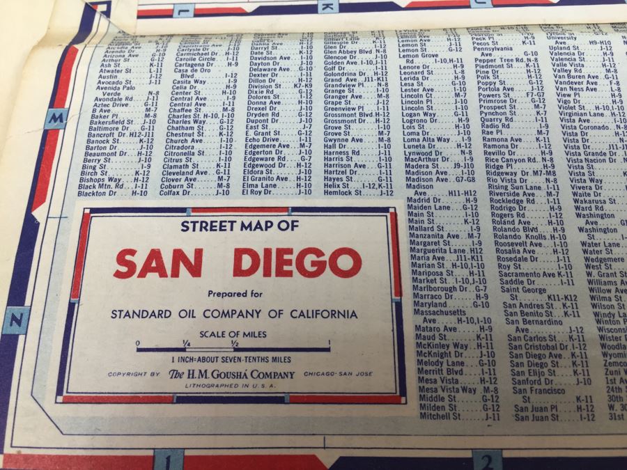 The New Reference Atlas Of The World C. S. Hammond & Company 1922 And Vintage Chevron Street Map Of San Diego [Photo 12]