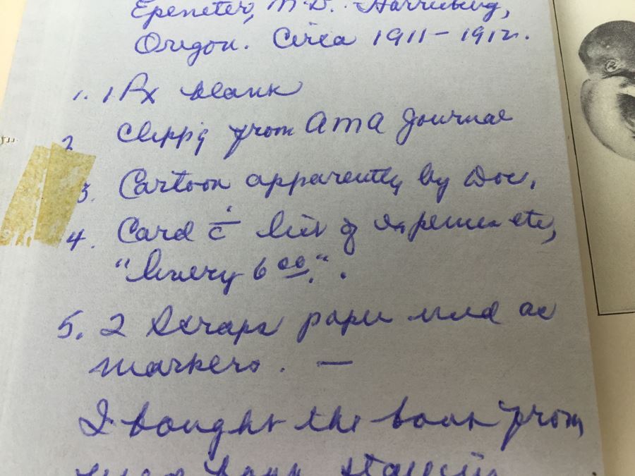 A Manual Of Obstetrics By A. F. A. King 1910 With Items From Original Book Owner From 1911 [Photo 13]