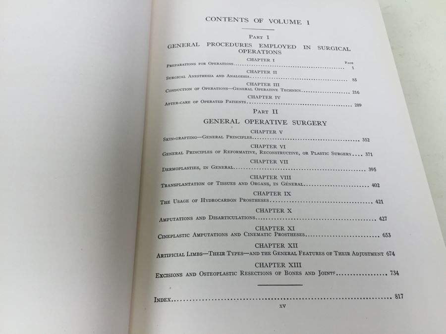 Operative Surgery By Warren Stone Bickham 1942 W. B. Saunders Company Philadelphia [Photo 19]