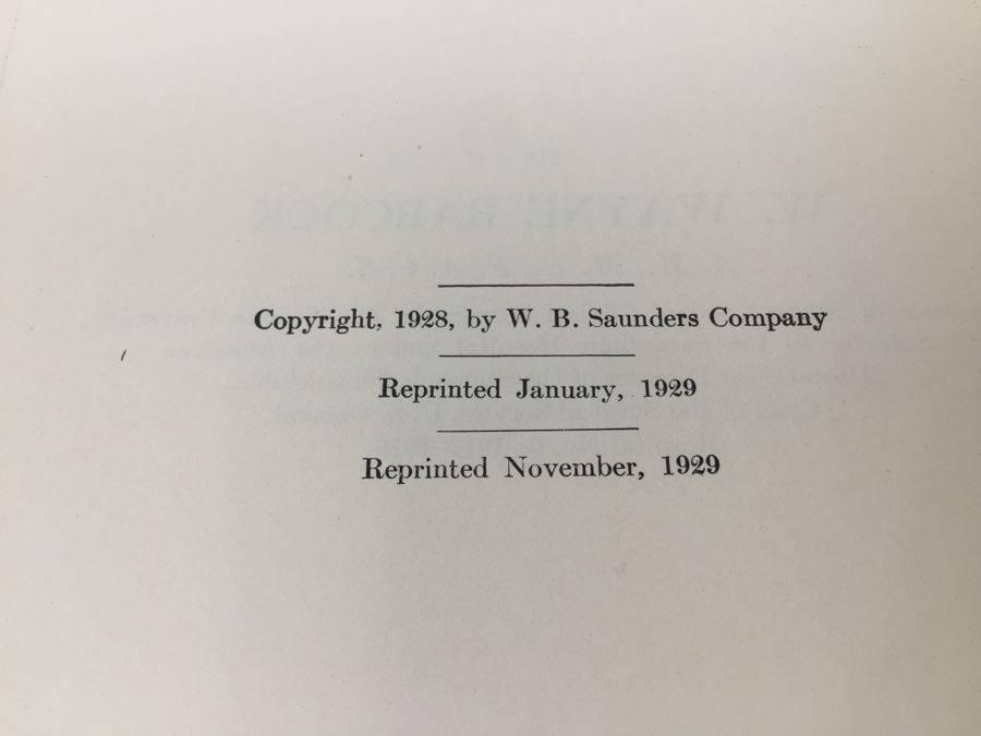 Text-Book Of Surgery Babcock 1930 W. B. Saunders Company Philadelphia [Photo 9]