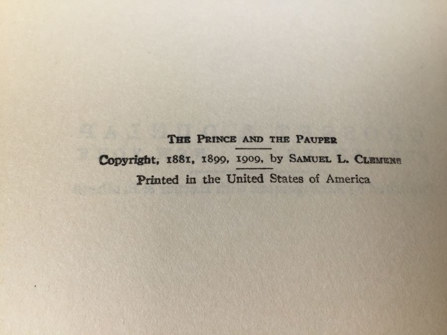 The Prince And The Pauper Mark Twain 1909 [Photo 3]