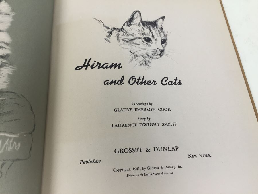 Hiram And Other Cats Drawings By Gladys Emerson Cook 1941 [Photo 3]