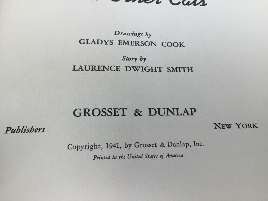 Hiram And Other Cats Drawings By Gladys Emerson Cook 1941 [Photo 6]