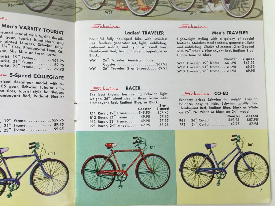 Schwinn Bicycle Product Brochure From 1964 Deluxe Sting-Ray [Photo 11]