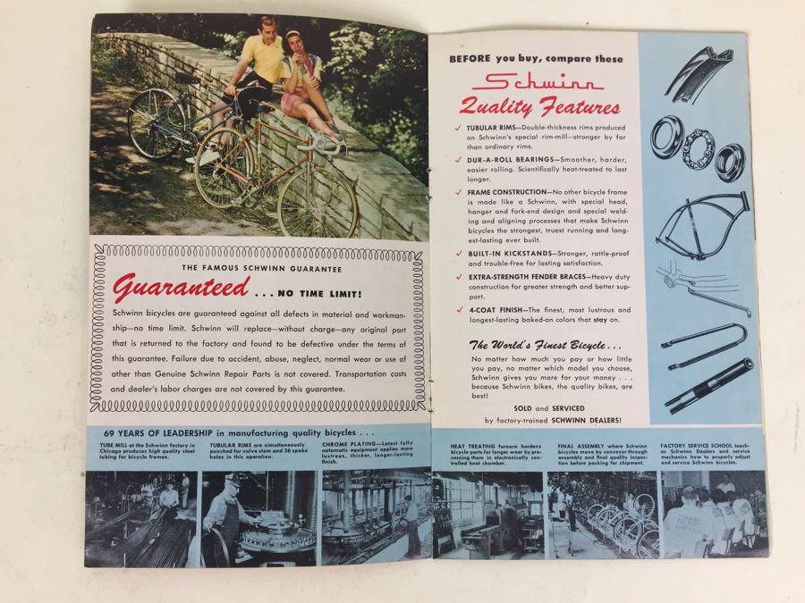 Schwinn Bicycle Product Brochure From 1964 Deluxe Sting-Ray [Photo 12]