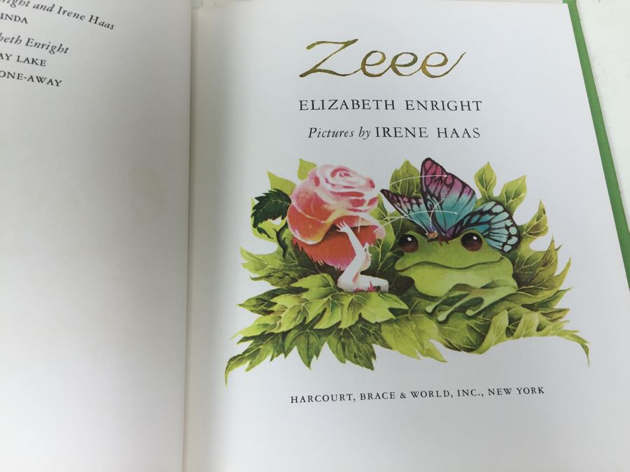 Zeee First Edition Book By Elizabeth Enright And Irene Hass 1965 [Photo 2]