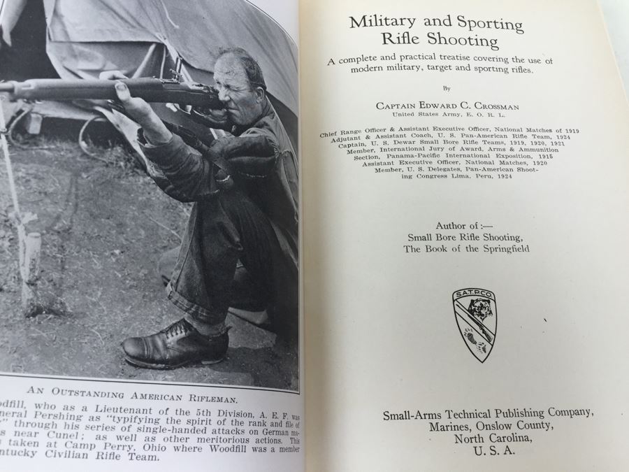 Military & Sporting Rifle Shooting By Edward C. Crossman 1932 [Photo 2]