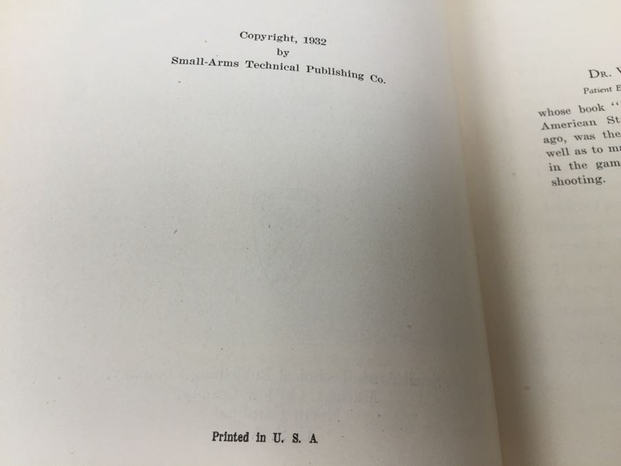 Military & Sporting Rifle Shooting By Edward C. Crossman 1932 [Photo 7]