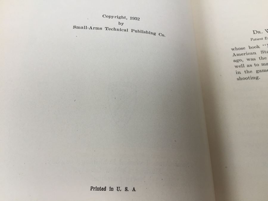 Military & Sporting Rifle Shooting By Edward C. Crossman 1932 [Photo 3]