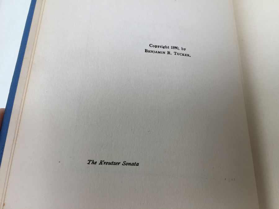 The Kreutzer-Sonata And Other Stories By Count Leo Tolstoi [Photo 3]