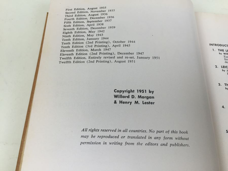 1951 The New Leica Manual By Willard D. Morgan And Henry M. Lester [Photo 5]