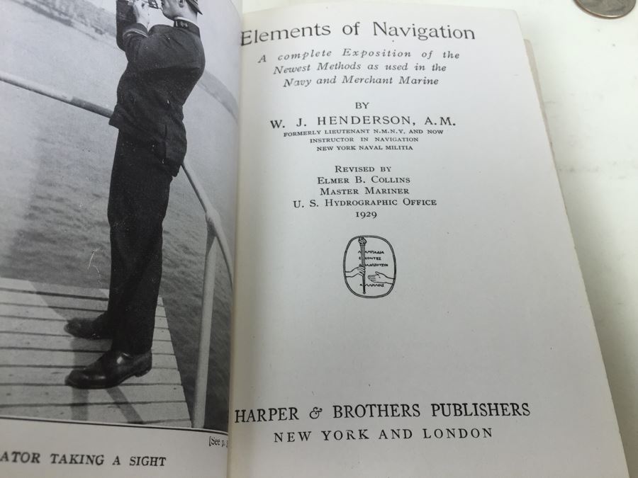 Elements Of Navigation By W. J. Henderson 1929 [Photo 8]