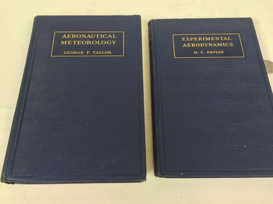 Experimental Aerodynamics By H. C. Pavian 1940 And Aeronautical Meterology By George F. Taylor 1943 [Photo 1]