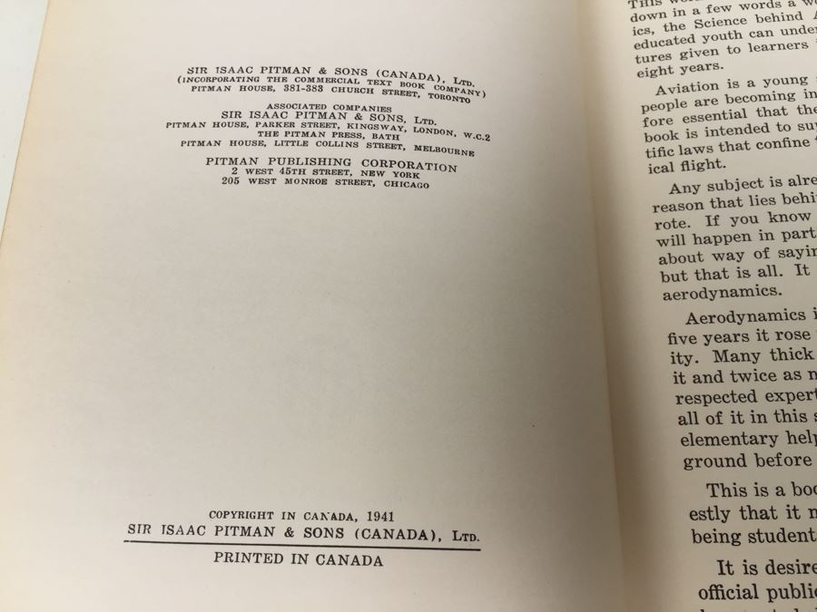 Elementary Aerodynamics By D. C. M. Hume 1941 [Photo 3]