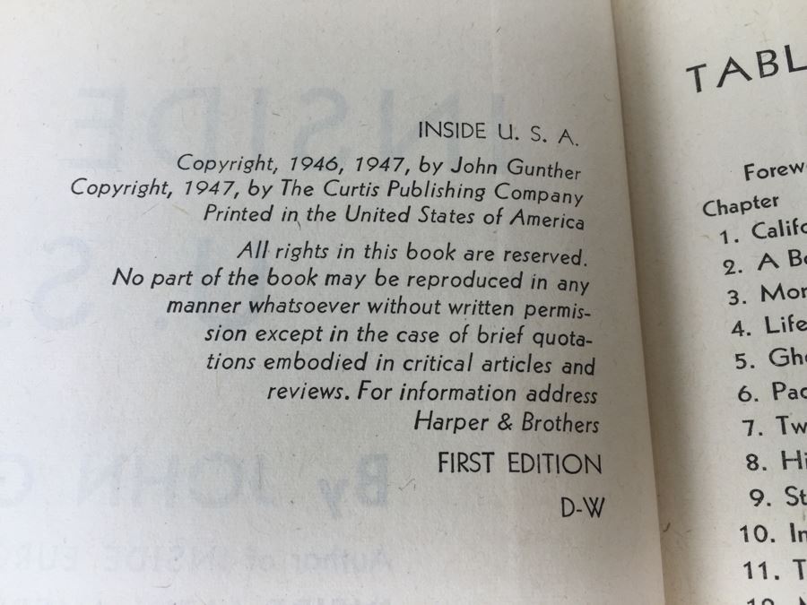 Inside U.S.A. By John Gunther First Edition Book 1947 [Photo 3]
