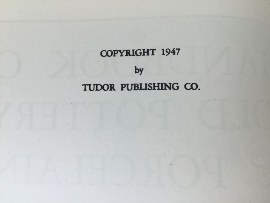 Handbook Of Old Pottery And Porcelain Marks By C. Jordan Thorn 1947 [Photo 5]