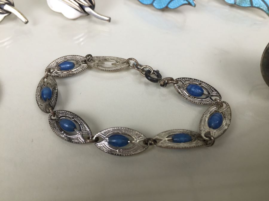 Various Sterling Silver Earrings Including Sauteur Renoir Modernist Earrings And Sterling Bracelet 35.6g [Photo 3]